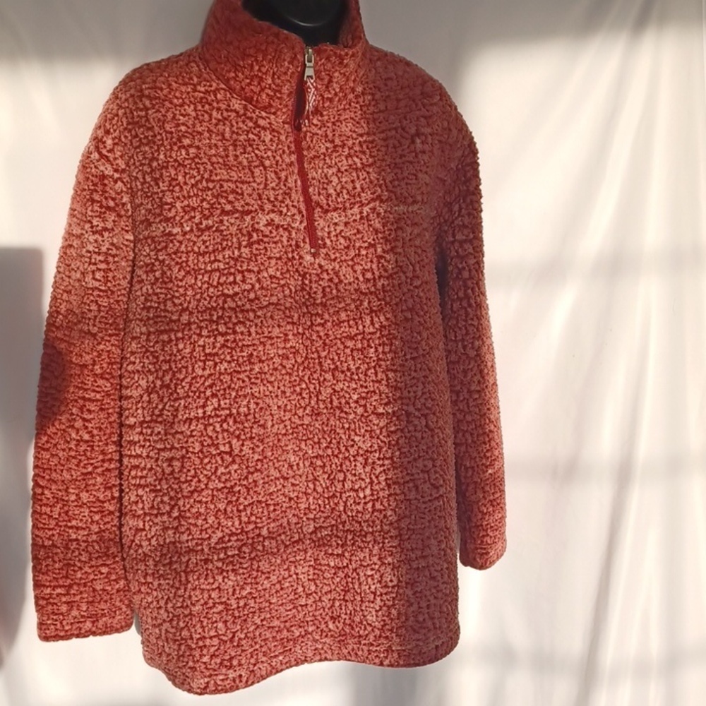 Boxercraft Mauve Sherpa jacket, 1/4 Zip, Sz S, 22" PTP, 27" L